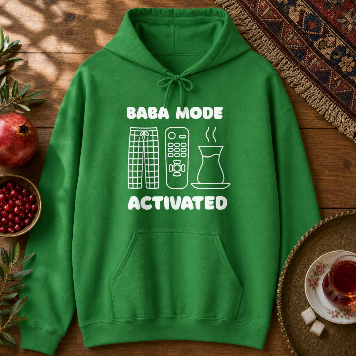 Baba Mode Activated Hoodie - Irish Green
