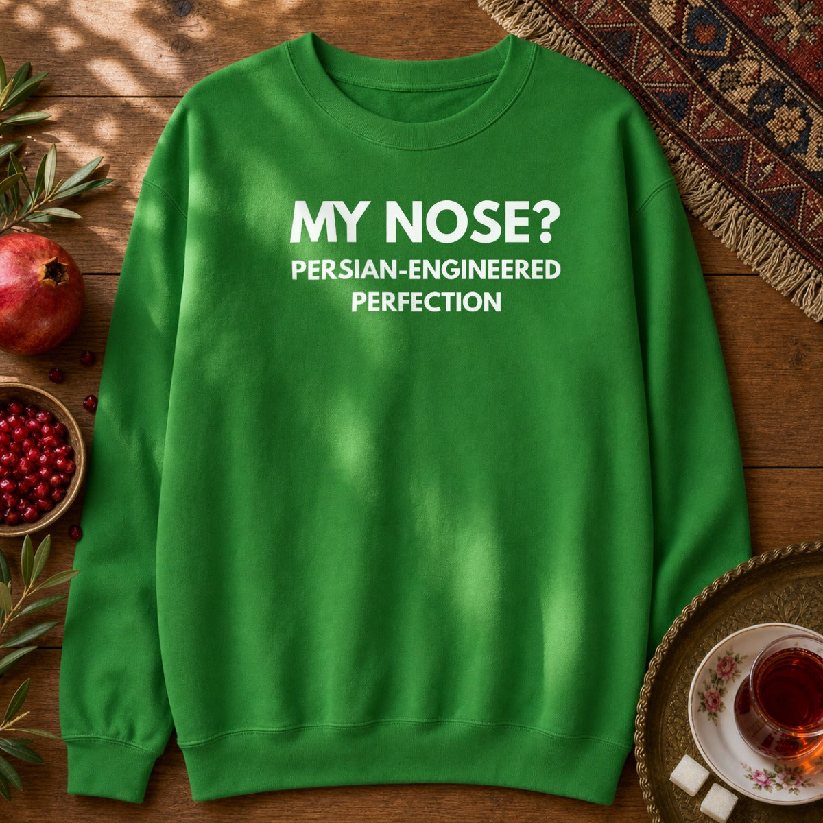 Persian Nose Sweatshirt - Irish Green
