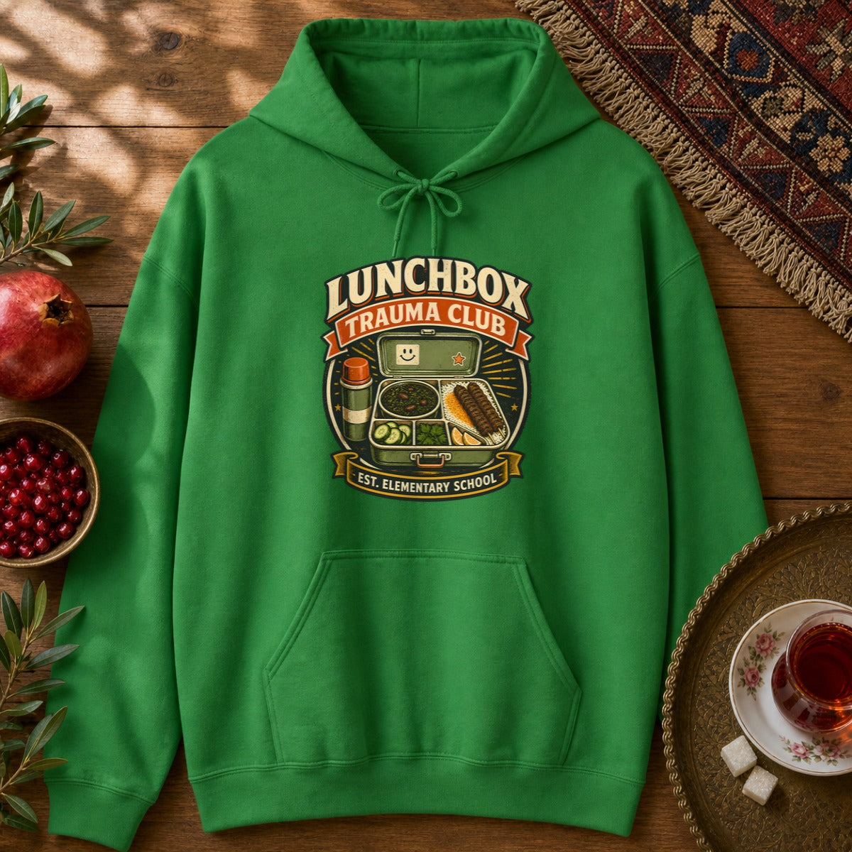 Lunchbox Trauma Club Hoodie - Irish Green