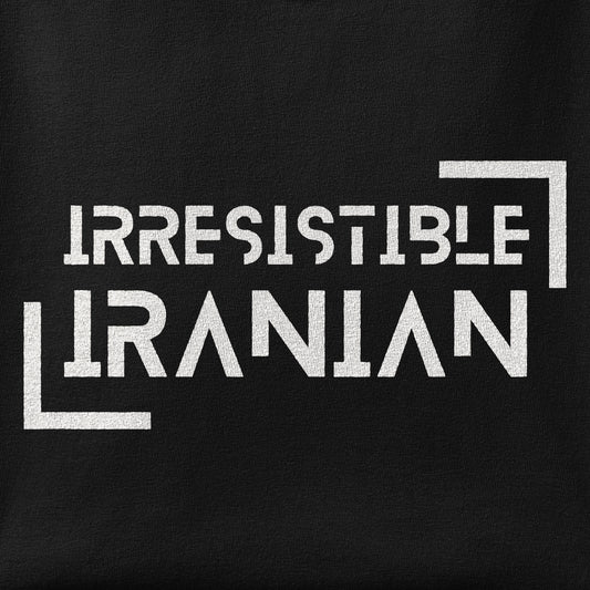 Close-up of the Irresistible Iranian print showing ink detail on the fabric