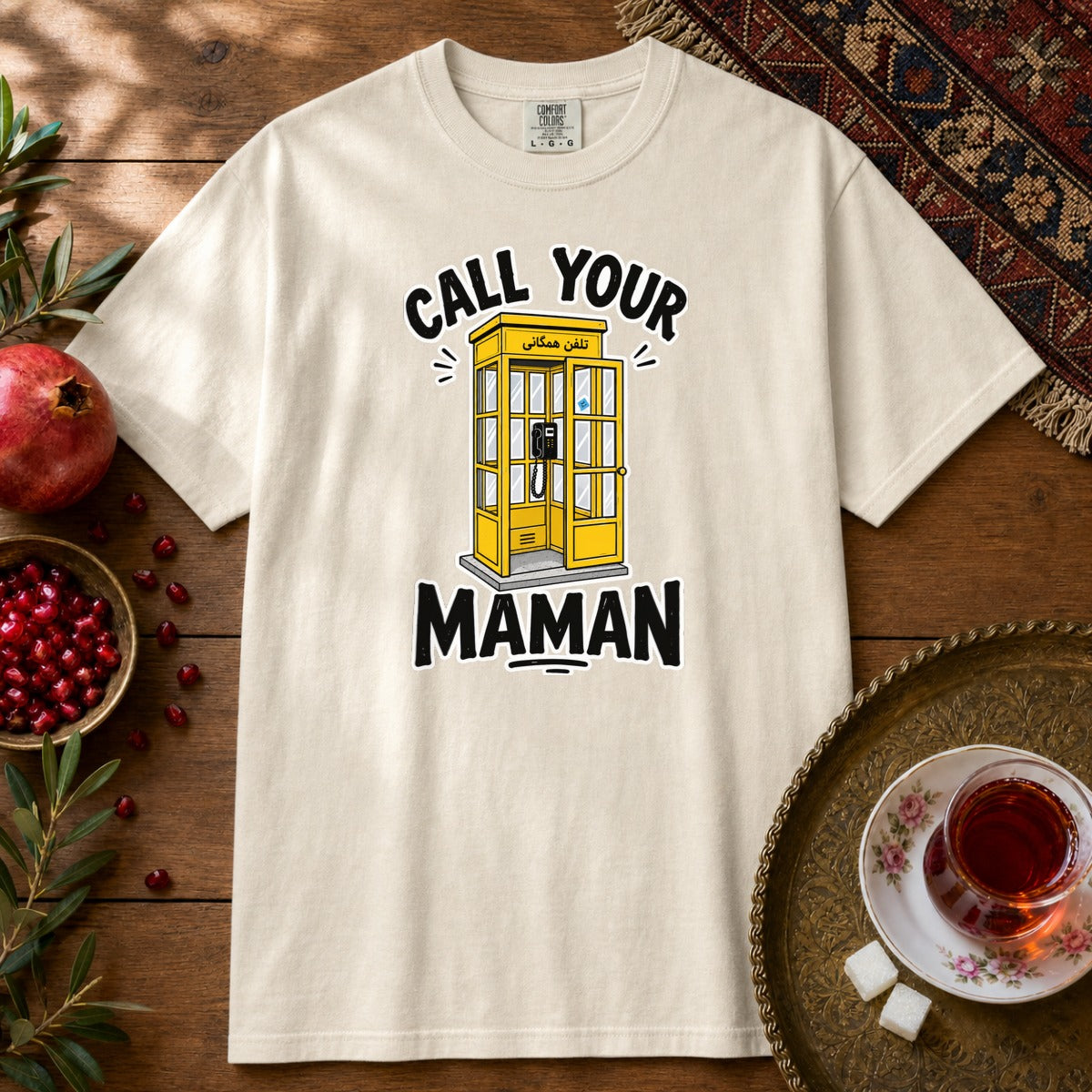 Call your Maman Premium Tee - Ivory