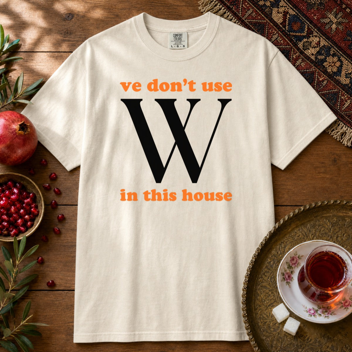 Ve Don't Use W Premium Tee - Ivory