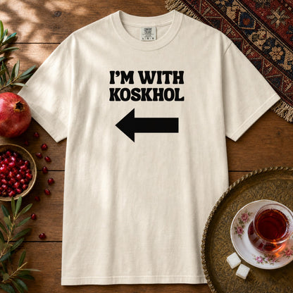 I'm with Koskhol - Right Premium Tee - Ivory