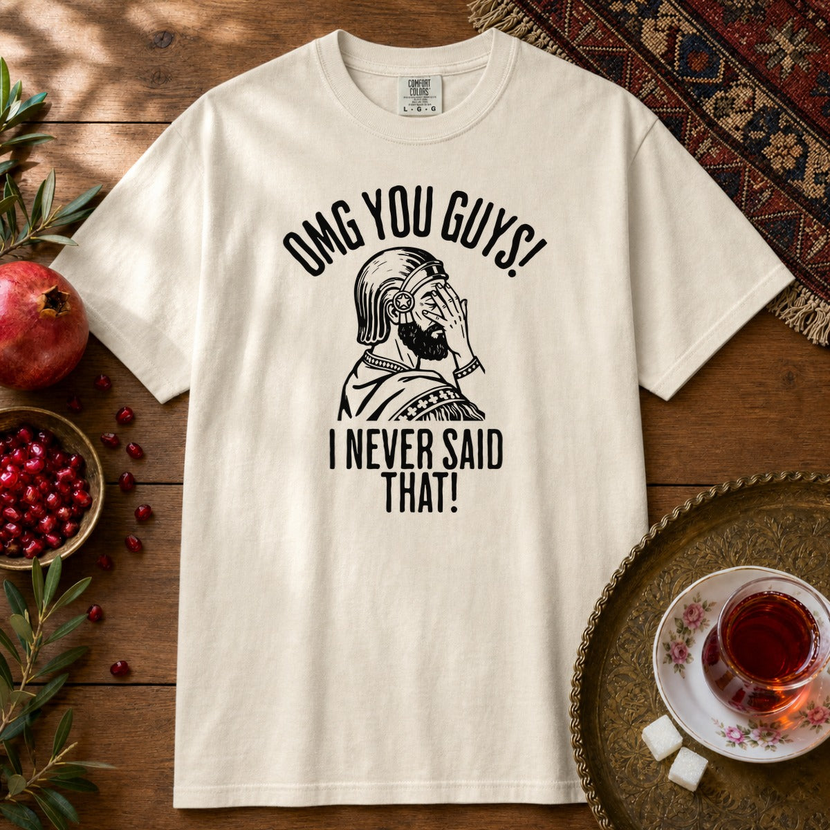 I Never Said That - Cyrus the Great Premium Tee - Ivory