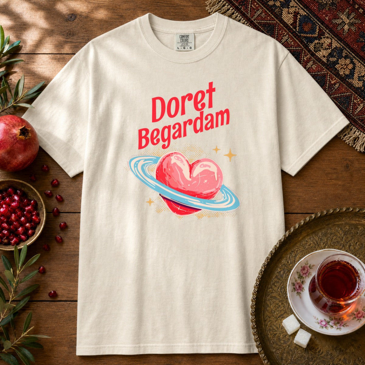 Doret Begardam Premium Tee - Ivory