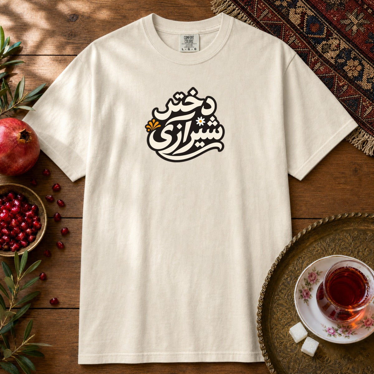 Dokhtar Shirazi Premium Tee - Ivory