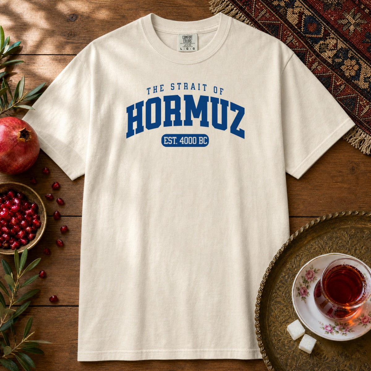 Strait of Hormuz Est. 4000 BC Premium Tee - Ivory