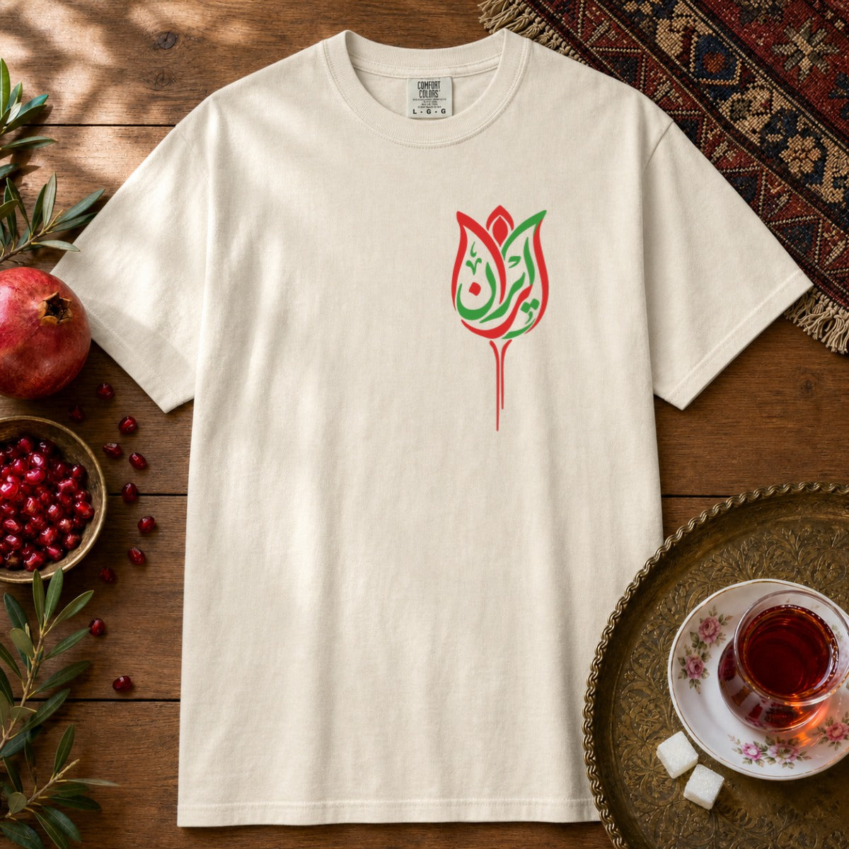 Iran Laleh Premium Tee - Ivory