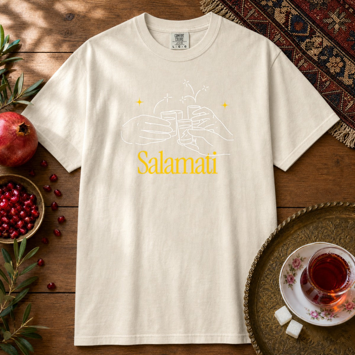 Salamati Shots Premium Tee - Ivory