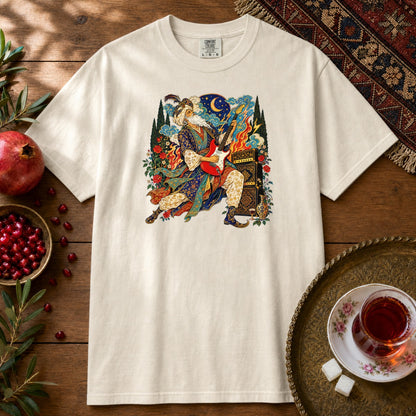 Khayyam on Guitar Premium Tee - Ivory