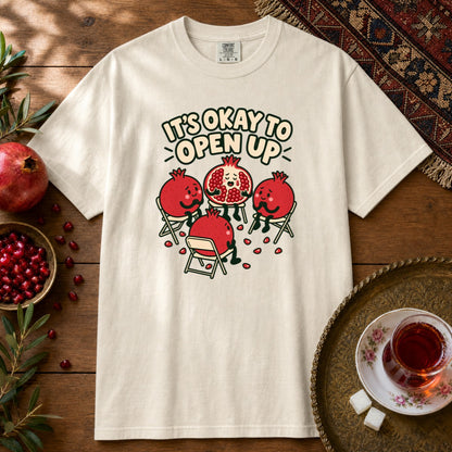 It's Okay to Open Up Premium Tee - Ivory
