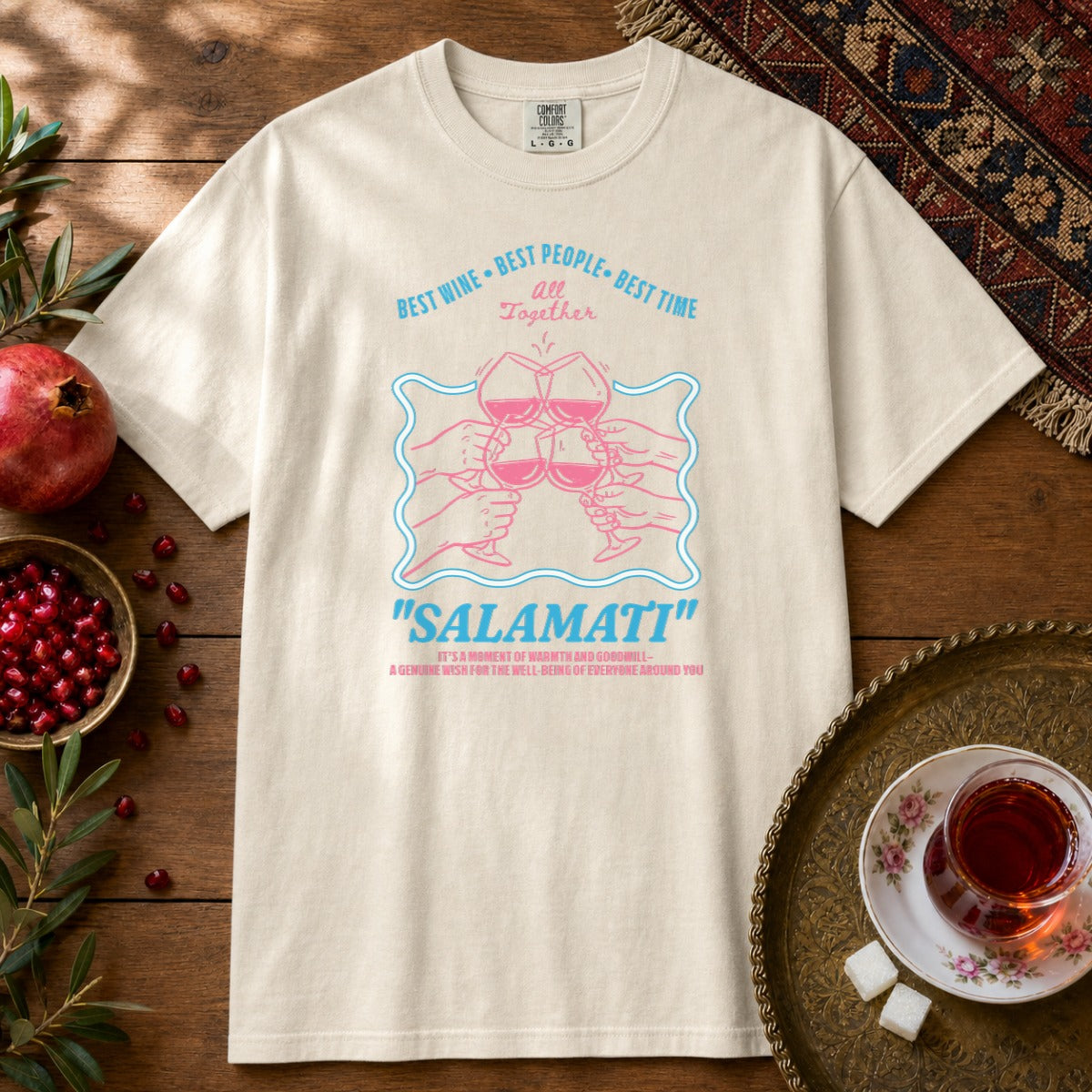 Salamati Explained Premium Tee - Ivory