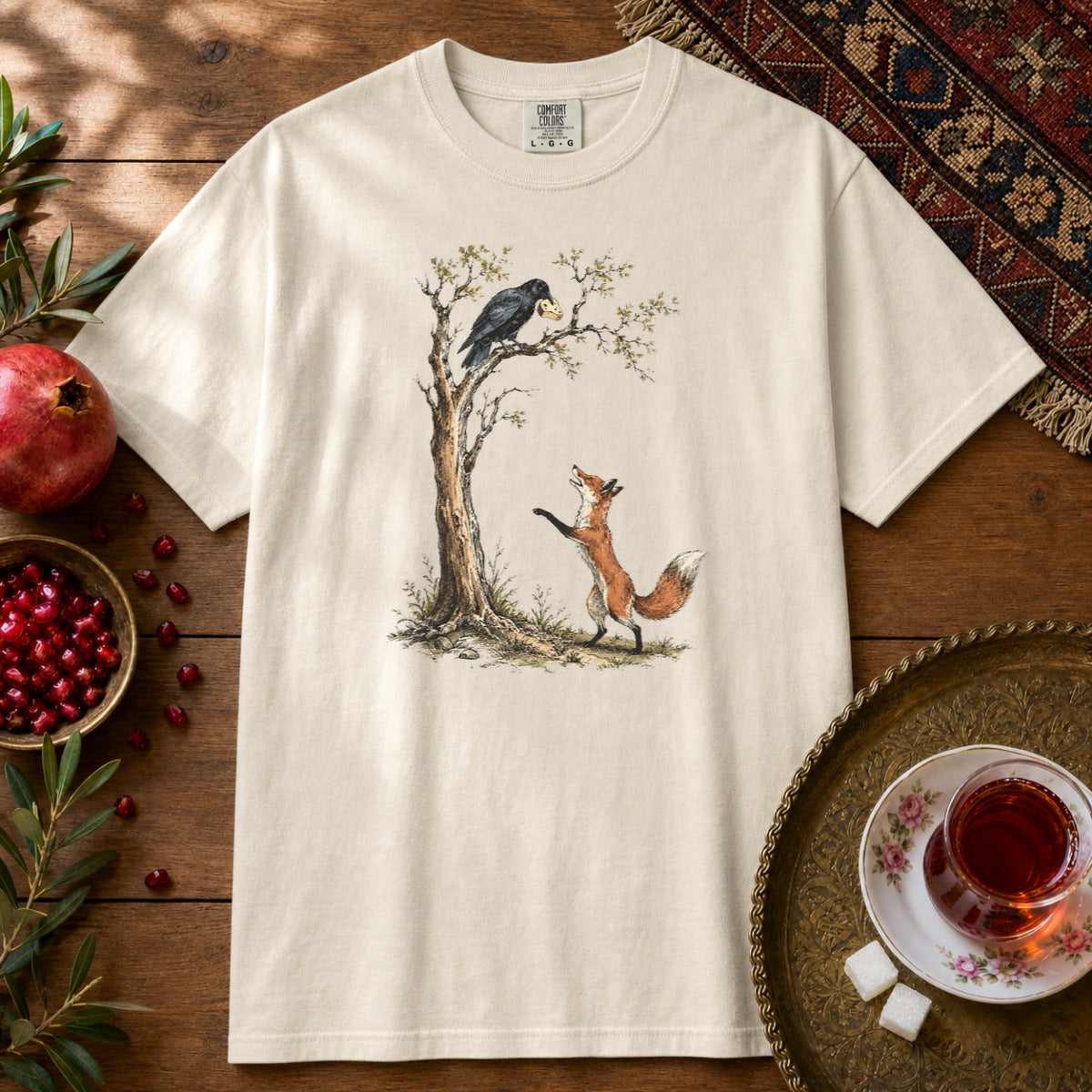 Roobah va Kalagh Premium Tee - Ivory