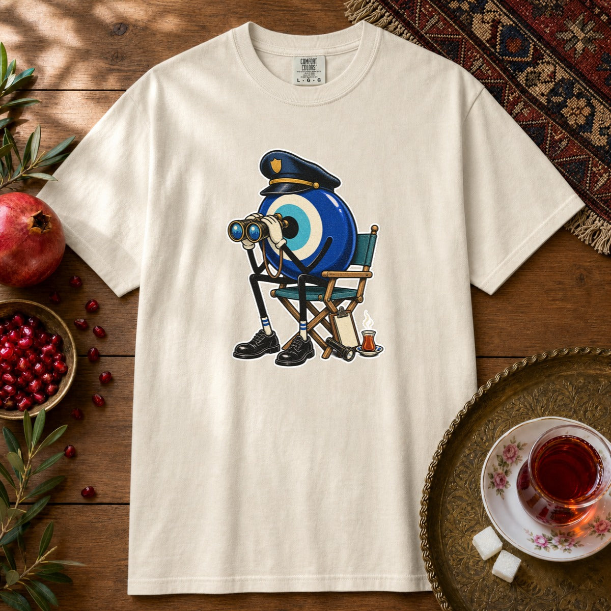 Nazar Guard Premium Tee - Ivory