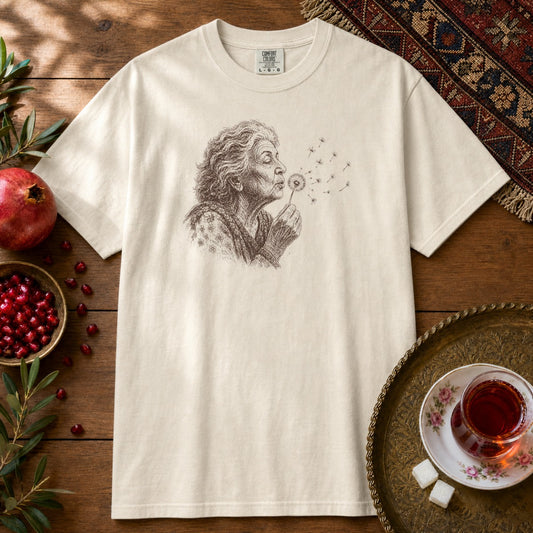 Mamanbozorg Wishes Premium Tee - Ivory
