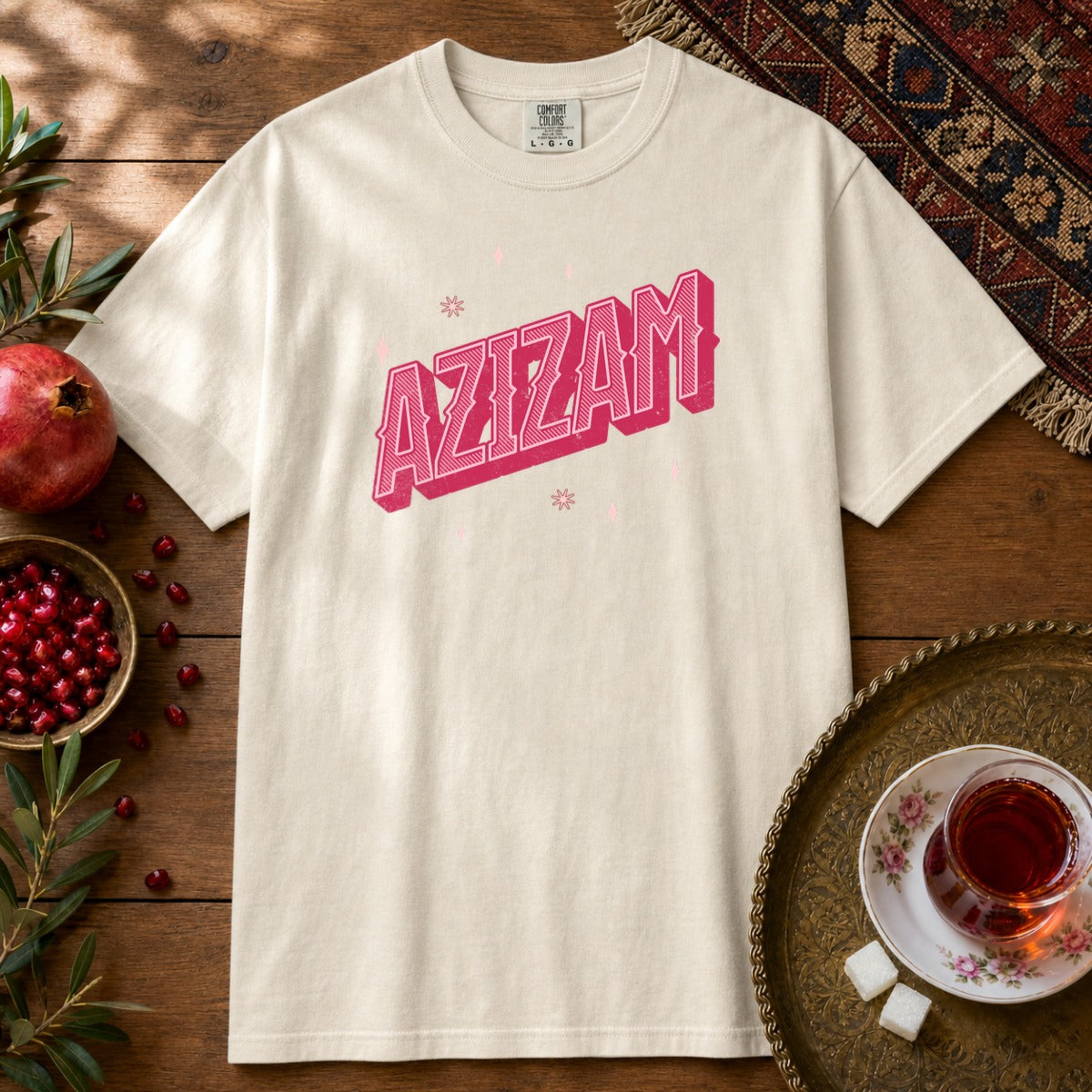 Azizam Vintage Premium Tee - Ivory