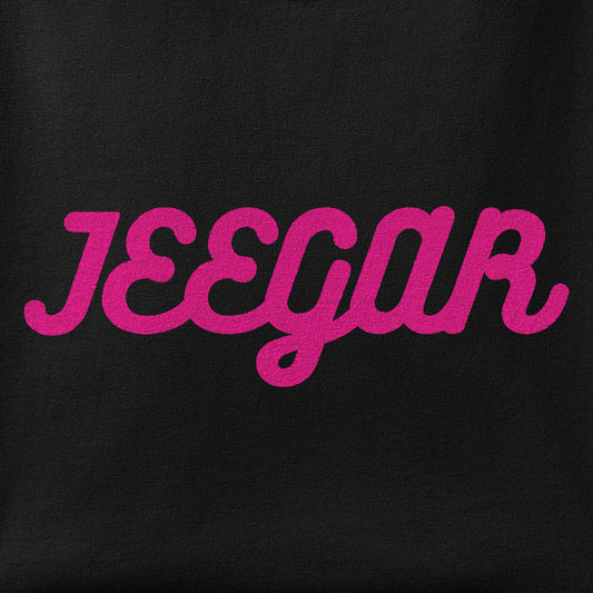 Close-up of the Jeegar print showing ink detail on the fabric