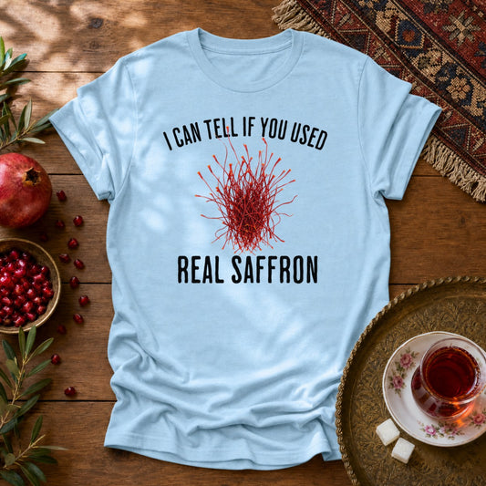 Real Saffron Unisex T-Shirt - Light Blue