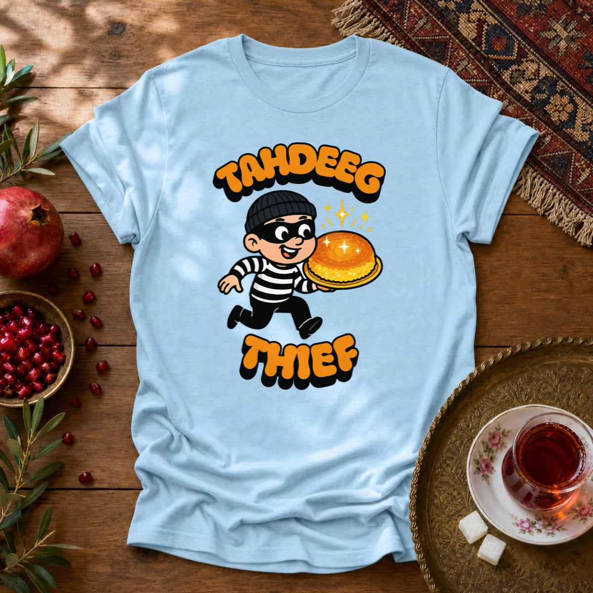 Tahdeeg Thief Unisex T-Shirt - Light Blue