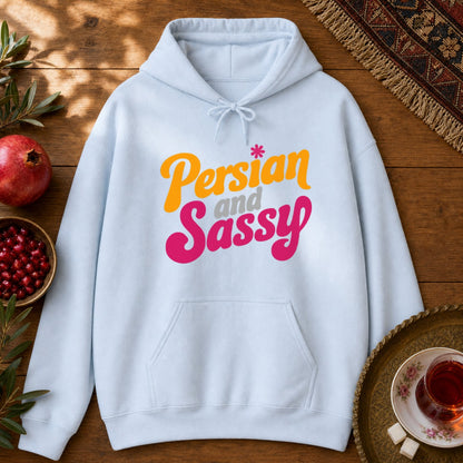 Persian and Sassy Hoodie - Light Blue