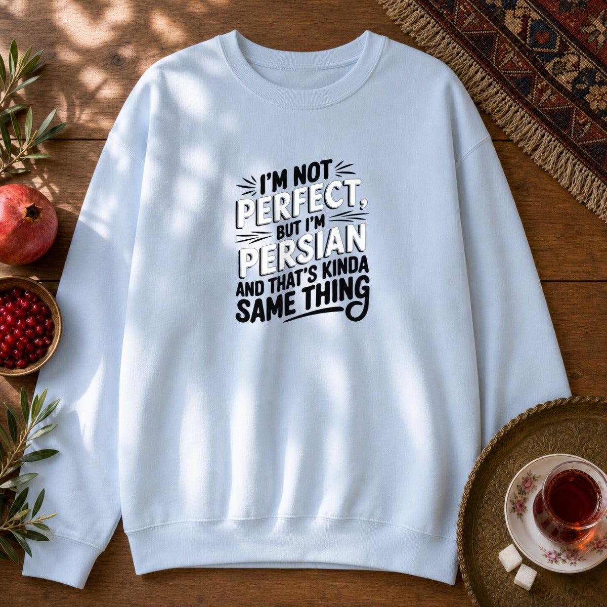 Perfect Persian Sweatshirt - Light Blue