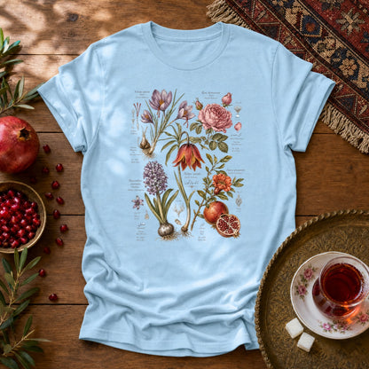 Flora of Iran Unisex T-Shirt - Light Blue