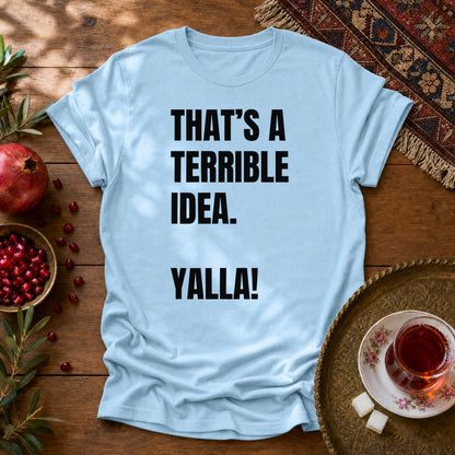 Yalla! Unisex T-Shirt - Light Blue