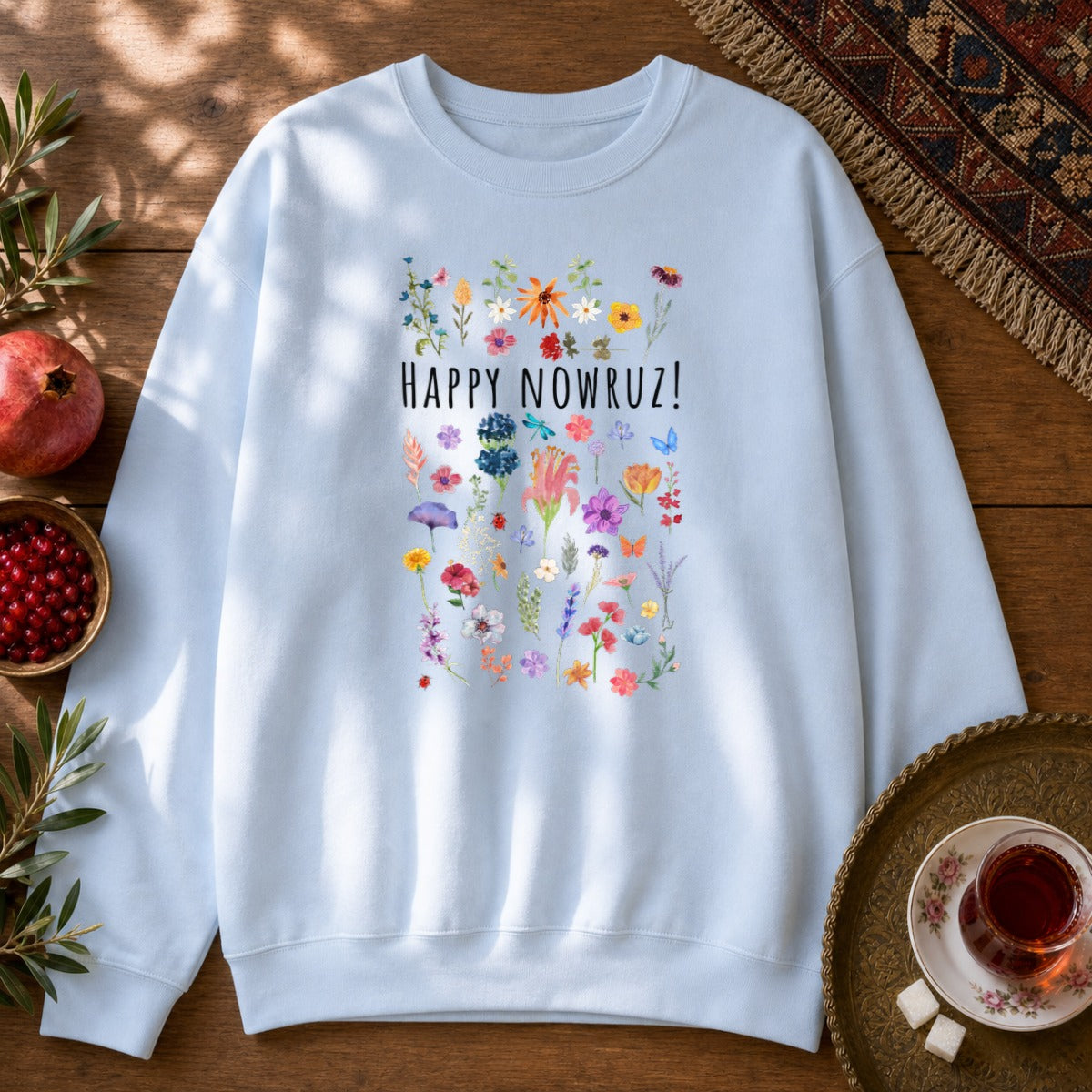 Happy Nowruz! Sweatshirt - Light Blue