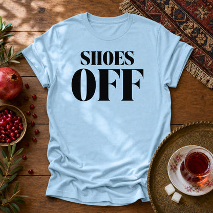 Shoes Off Unisex T-Shirt - Light Blue