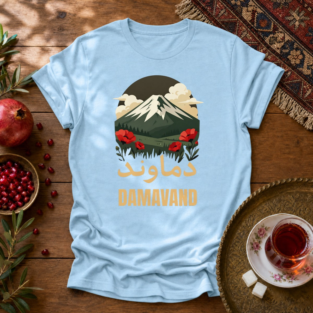 Damavand Dream Unisex T-Shirt - Light Blue