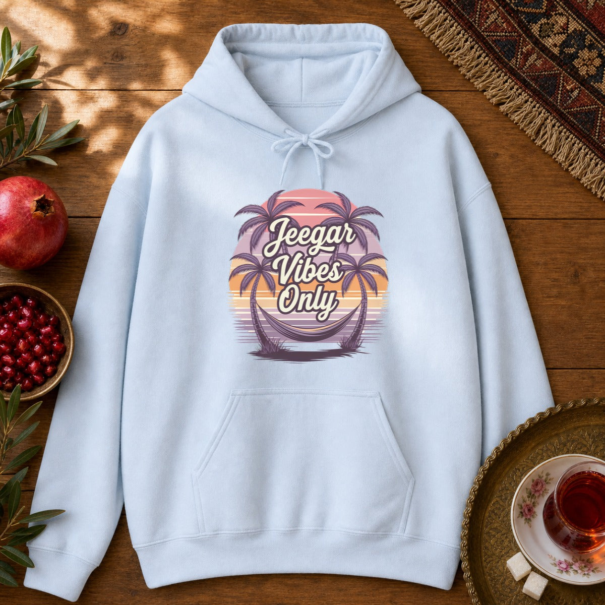 Jeegar Vibes Only Hoodie - Light Blue