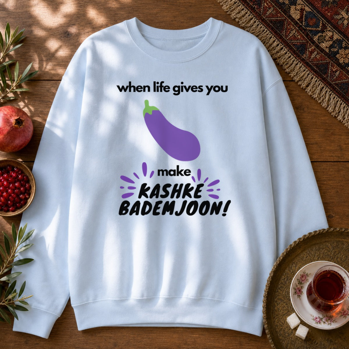 Bademjoon Sweatshirt - Light Blue