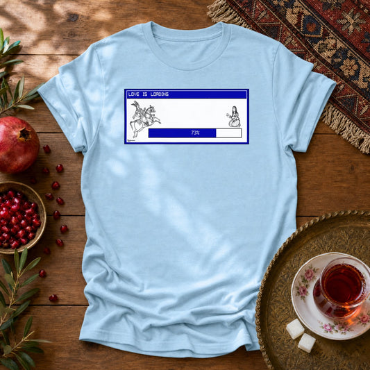 Love is Loading Unisex T-Shirt - Light Blue
