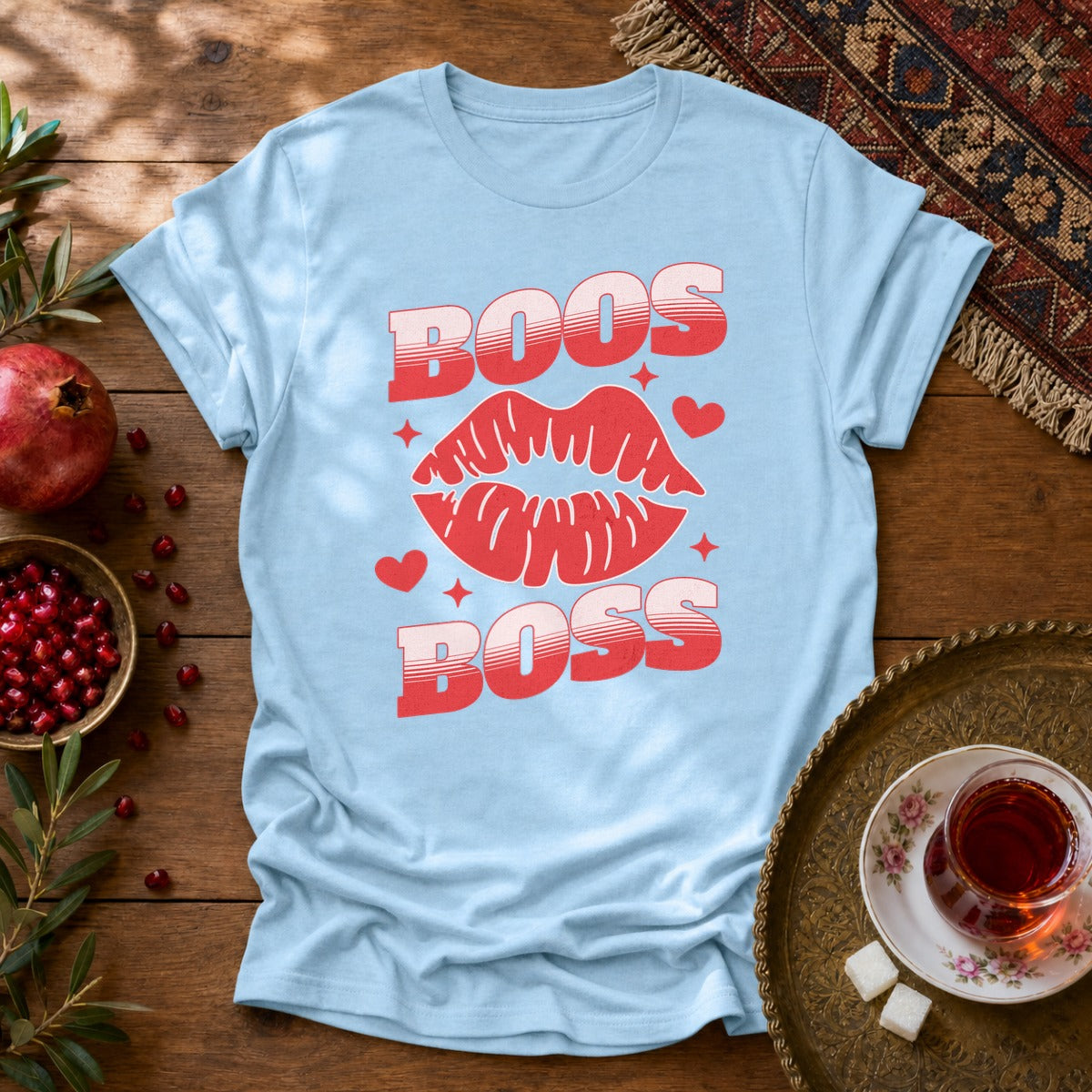 Boos Boss Unisex T-Shirt - Light Blue