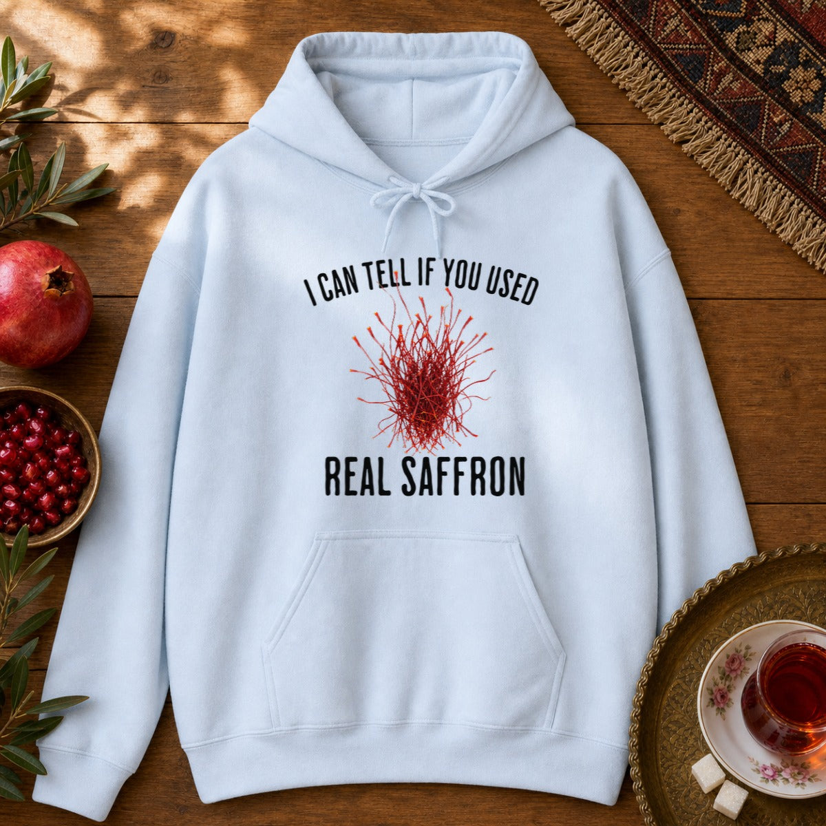 Real Saffron Hoodie - Light Blue