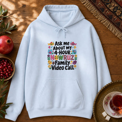 Nowruz Video Call Hoodie - Light Blue