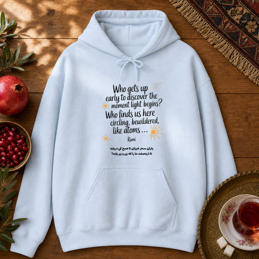 Rumi Who Gets Up Hoodie - Light Blue