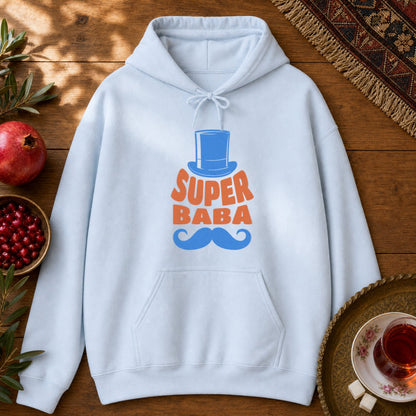 Super Baba Hoodie - Light Blue