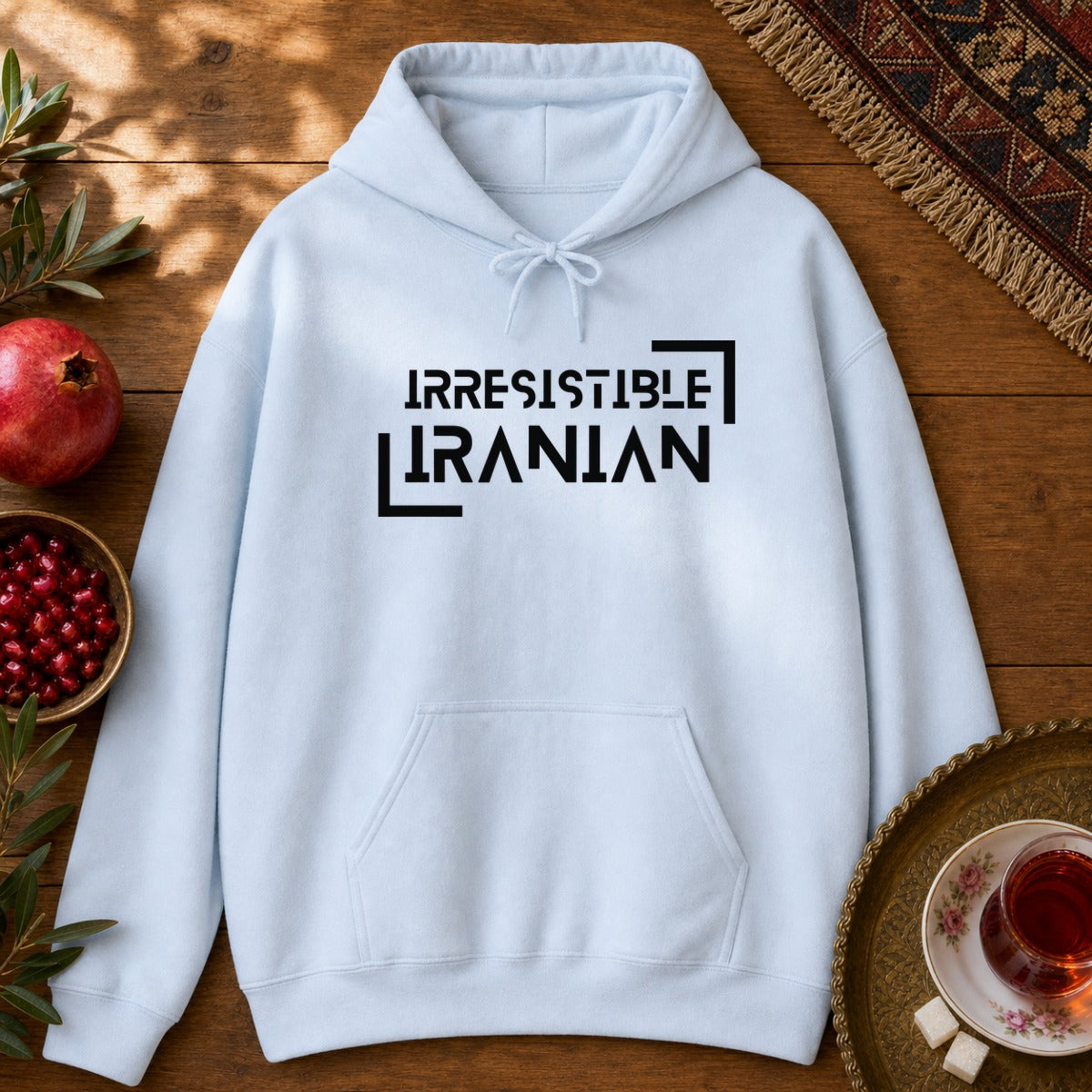 Irresistible Iranian Hoodie - Light Blue