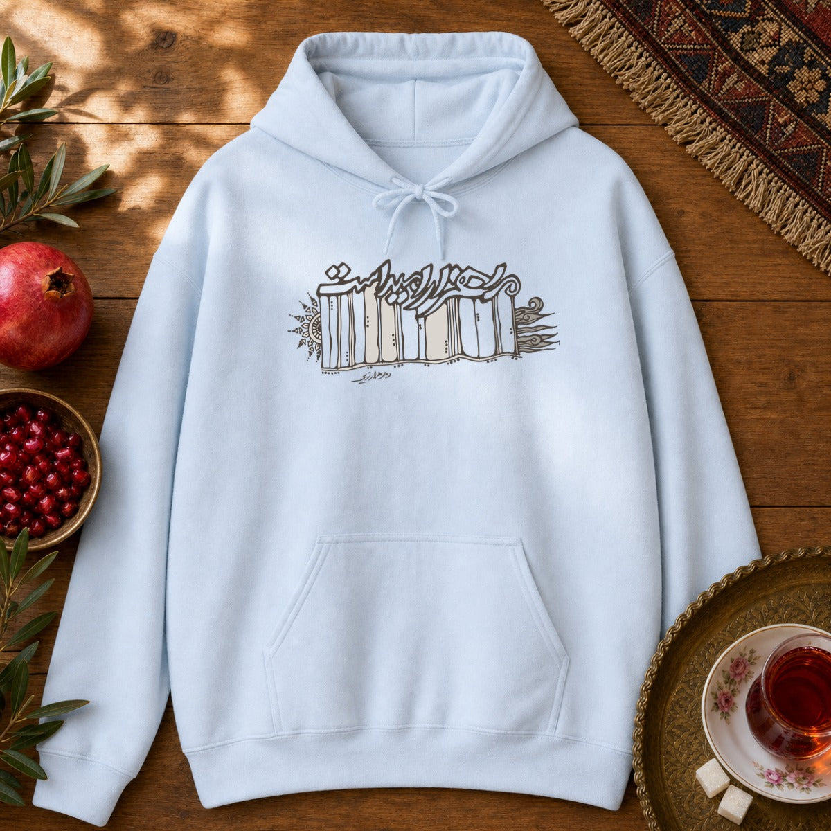 Hezar Omid Hoodie - Light Blue
