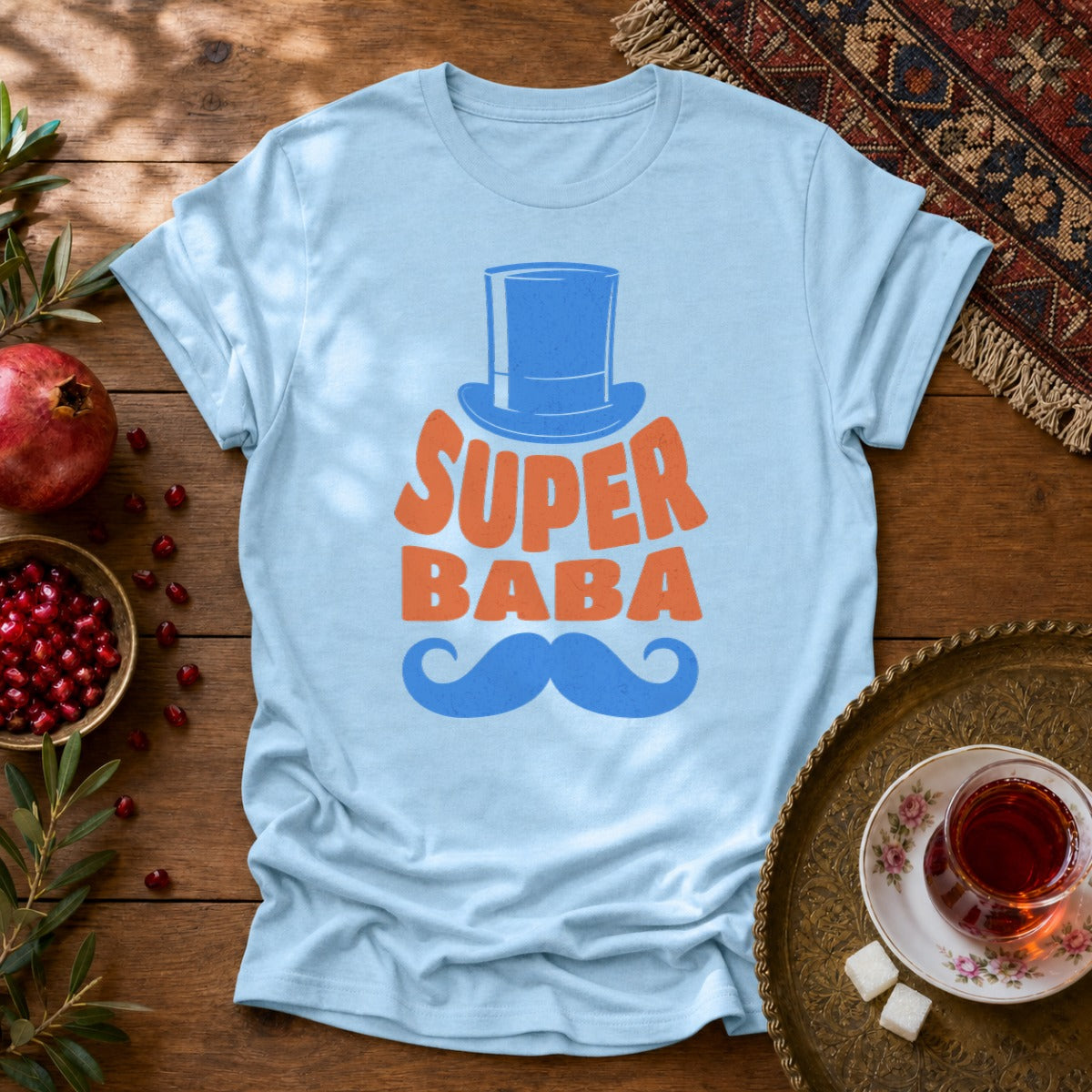 Super Baba Unisex T-Shirt - Light Blue