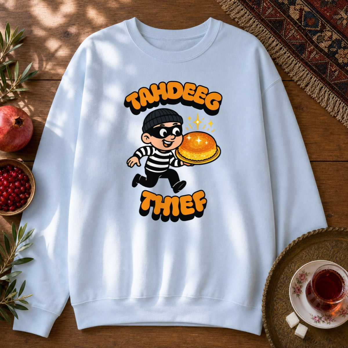 Tahdeeg Thief Sweatshirt - Light Blue