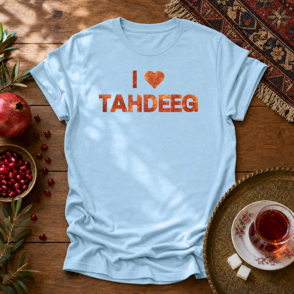 I Love Tahdeeg Unisex T-Shirt - Light Blue