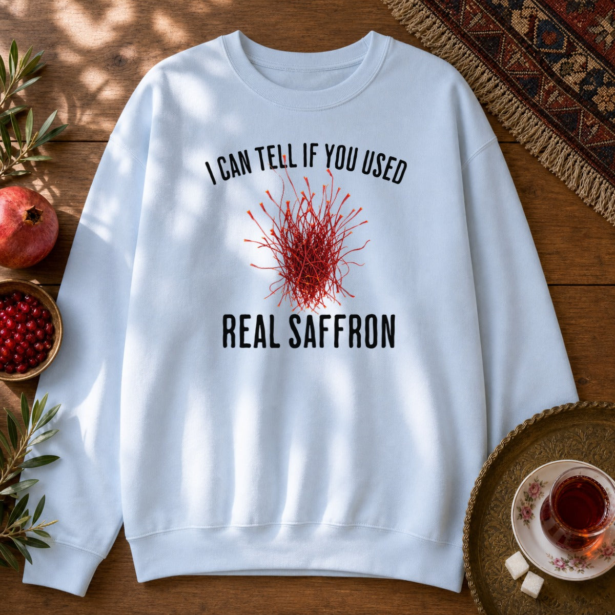 Real Saffron Sweatshirt - Light Blue