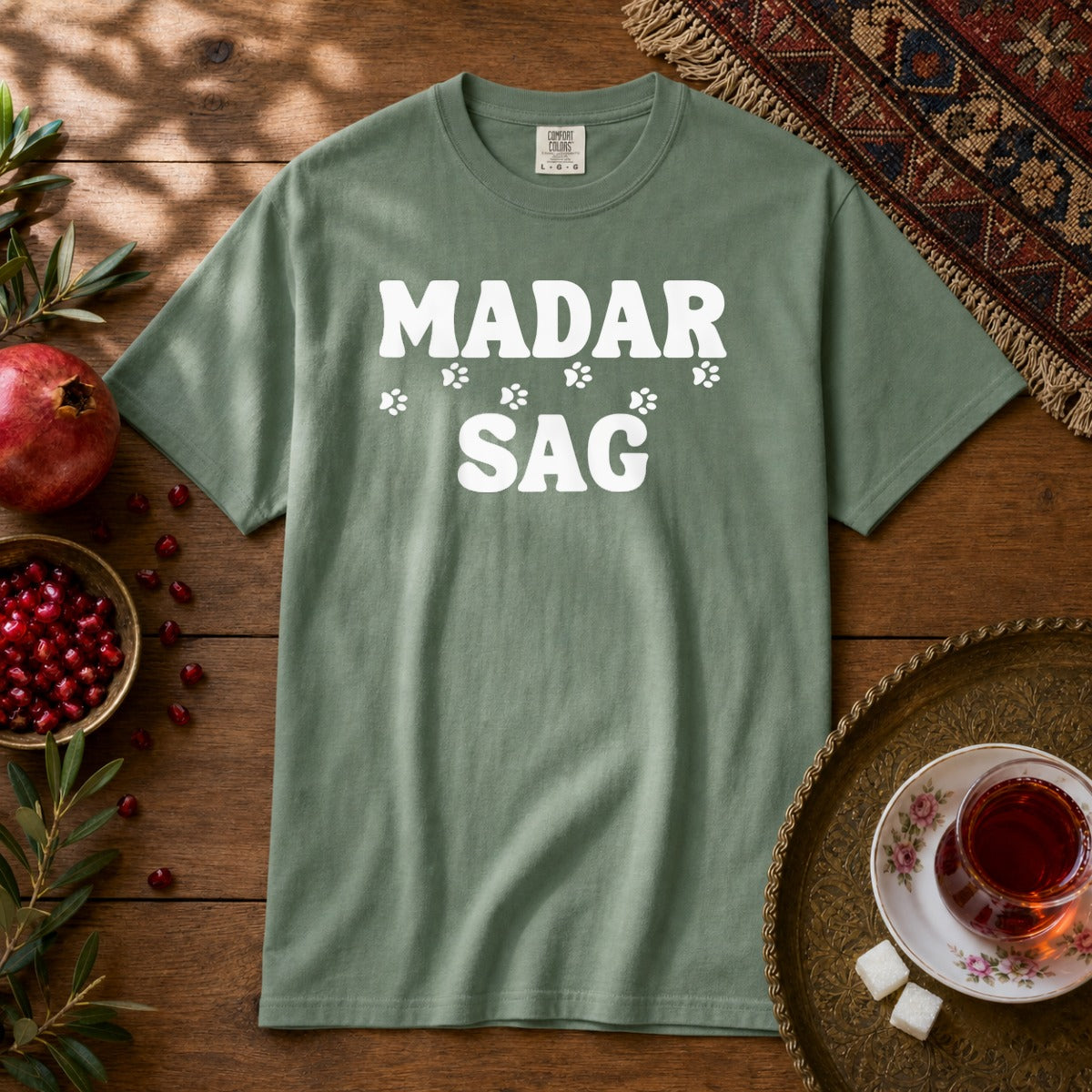 Madar Sag Premium Tee - Light Green