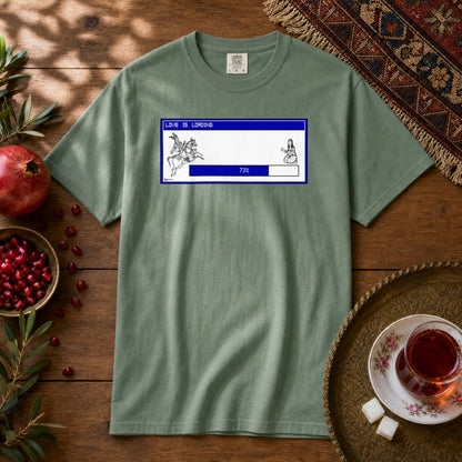 Love is Loading Premium Tee - Light Green