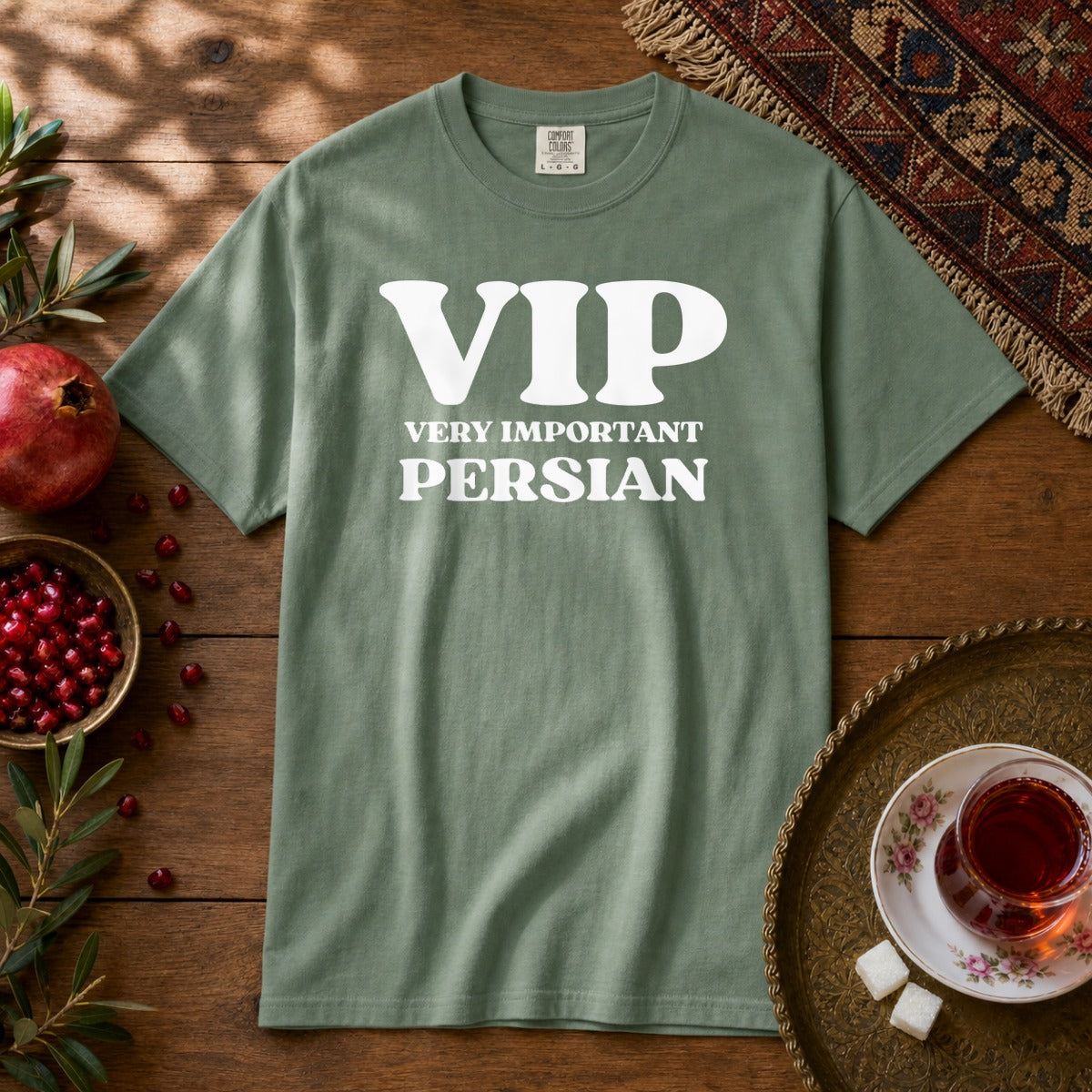 Persian VIP Premium Tee - Light Green