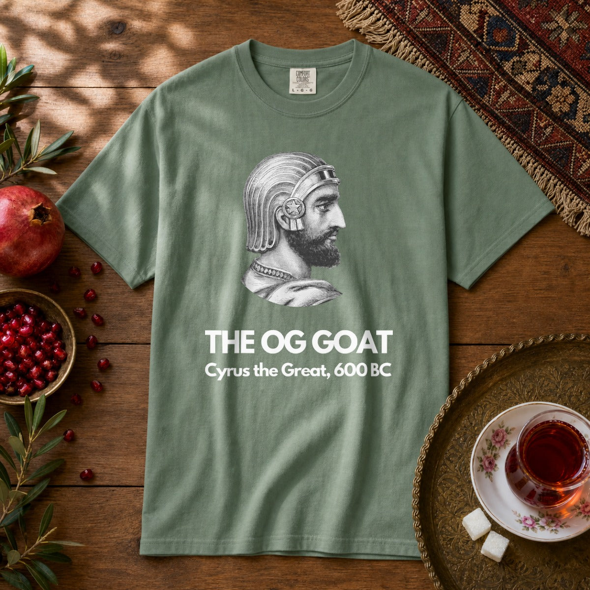 The OG GOAT Premium Tee - Light Green
