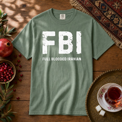 FBI, Full Blooded Iranian Premium Tee - Light Green