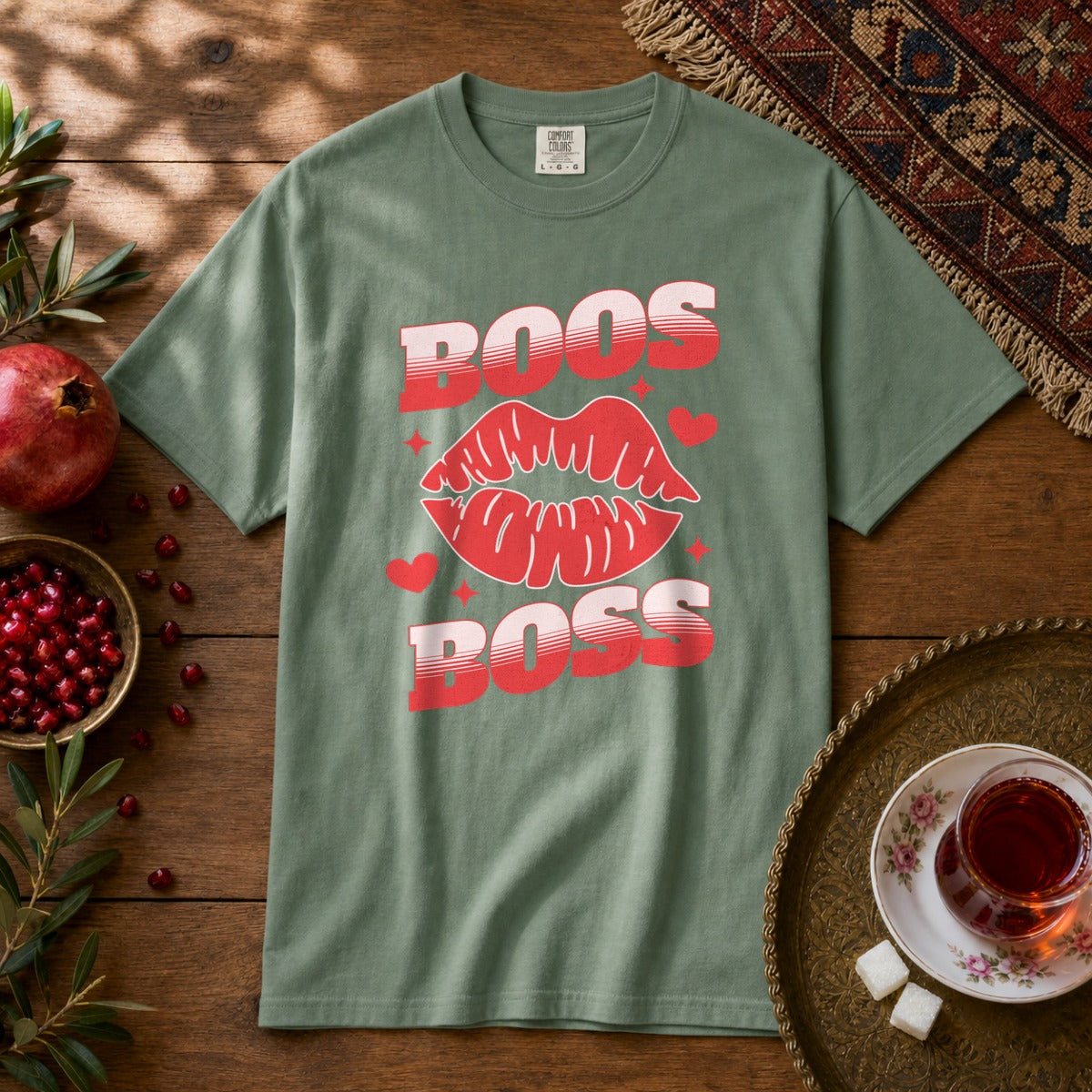 Boos Boss Premium Tee - Light Green